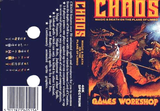 Chaos box art for ZX Spectrum